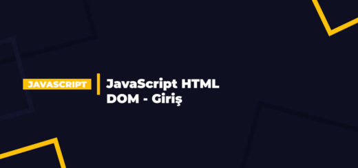 JavaScript HTML DOM (Document Object Model) - Giriş